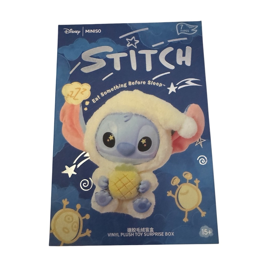 Miniso Disney Blue and Cream Stitch Stuffed Animal